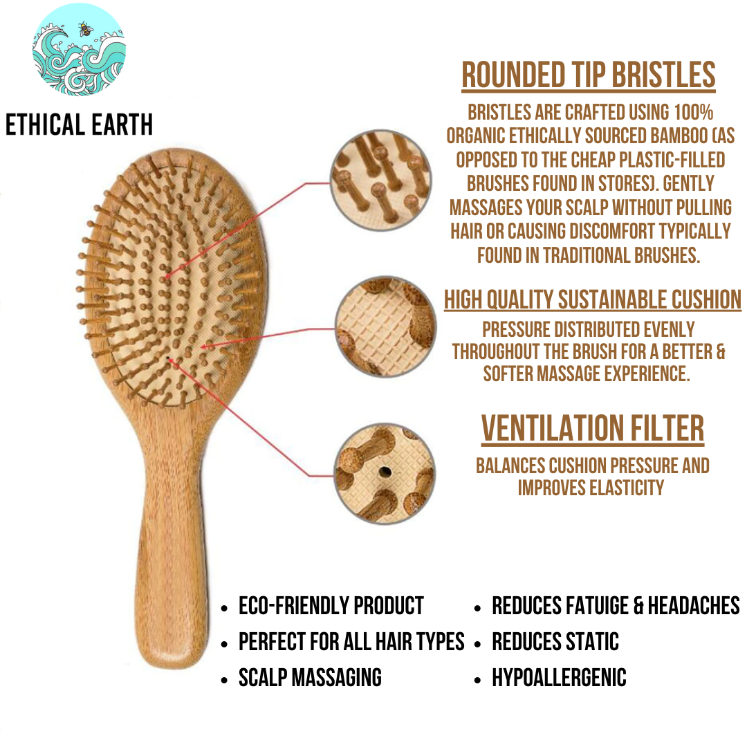 Natural Bamboo Detangling Hair Brush