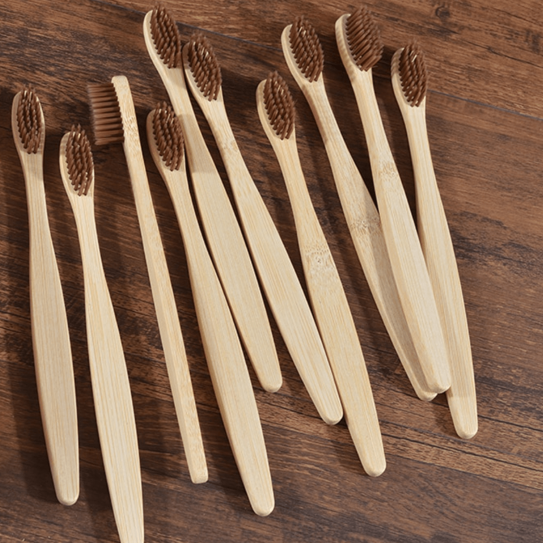 Bamboo Toothbrush - 10 Piece