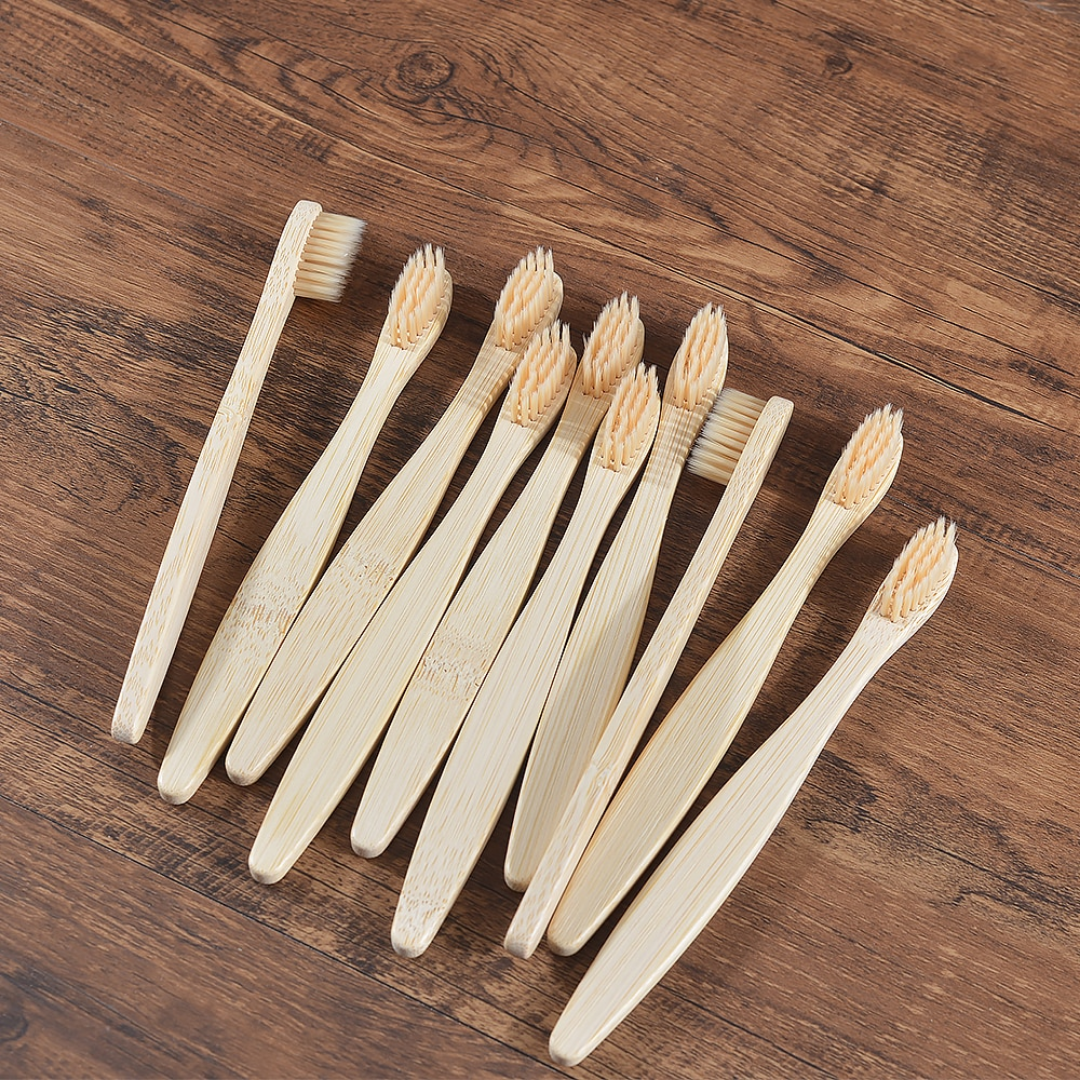 Bamboo Toothbrush - 10 Piece