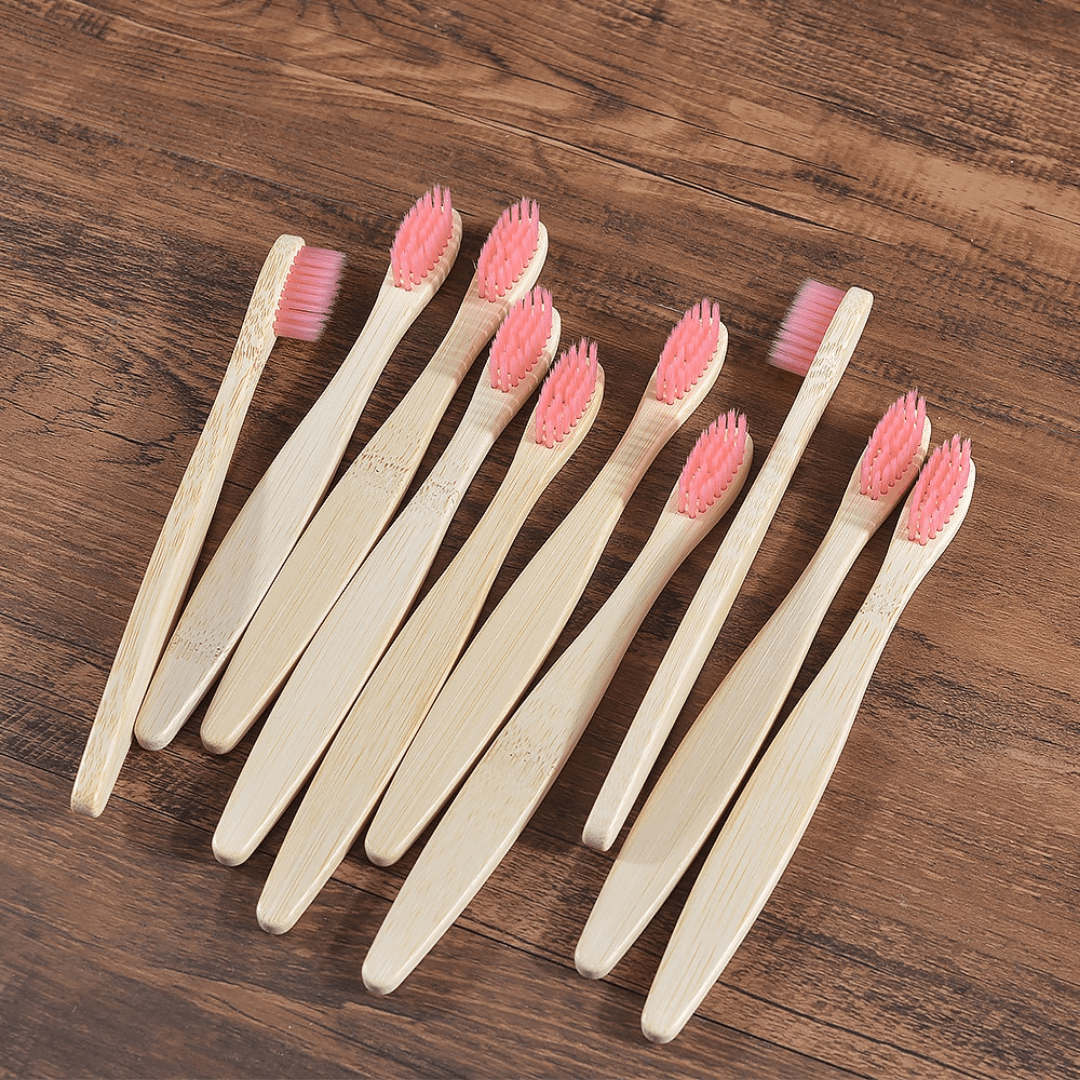 Bamboo Toothbrush - 10 Piece