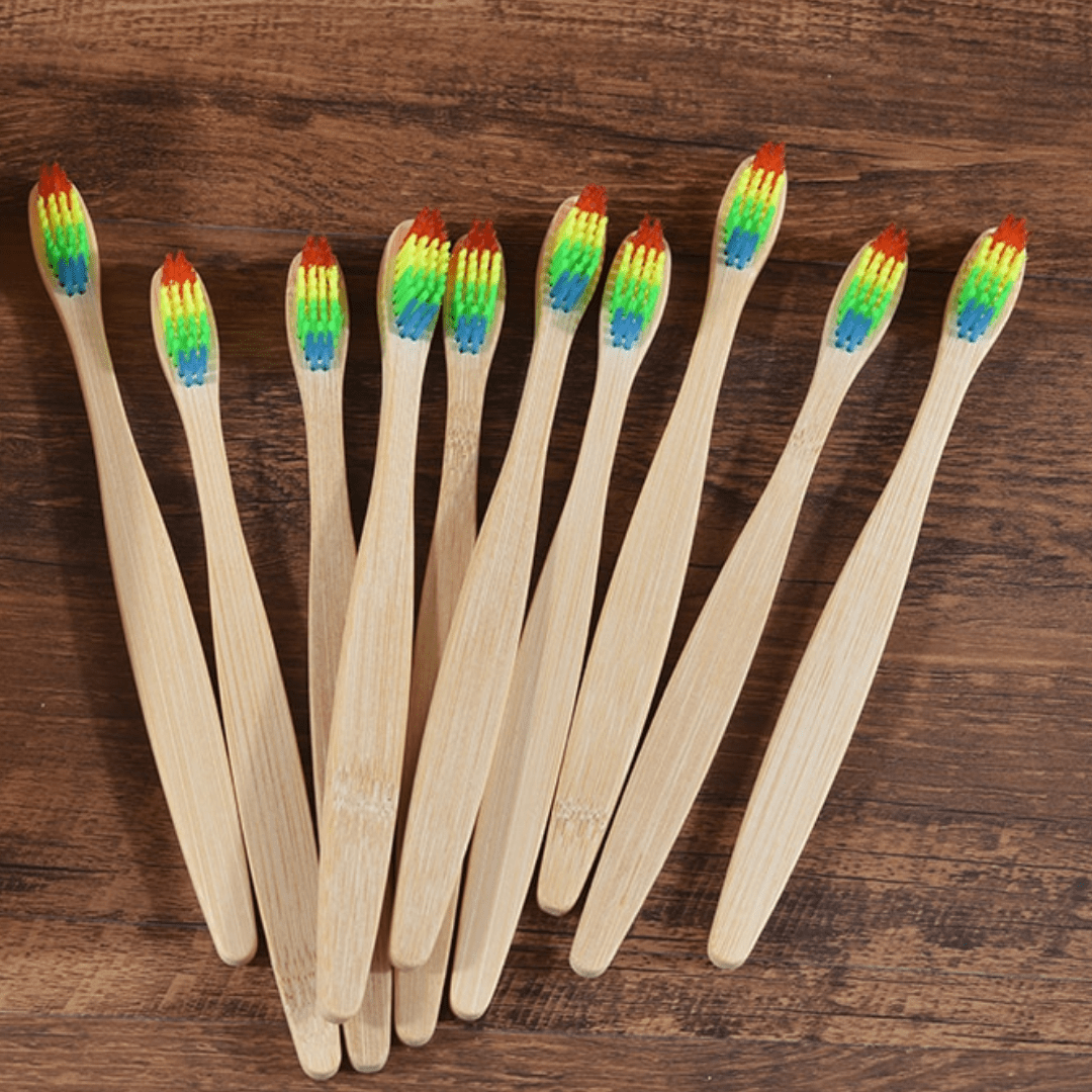 Bamboo Toothbrush - 10 Piece